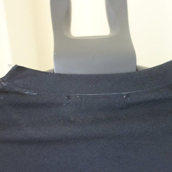 Tristan & Iseut Size M 100% Polyester Black & Cream Top - Picture 5 of 14